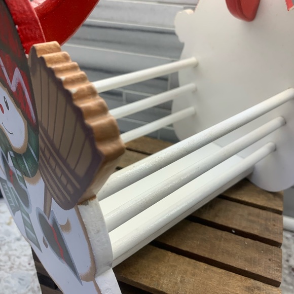 Christmas Snowman Wooden Basket with Handle - Picture 4 of 6